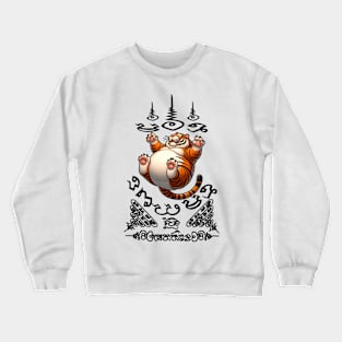 Thai Tattoo Parody "Sak Yant Tiger" Crewneck Sweatshirt